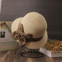 Women's Simple Style Classic Style Bow Knot Curved Eaves Bucket Hat sku image 2