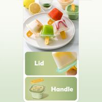 Simple Style Solid Color Plastic Ice Tray 3 Pieces main image 3