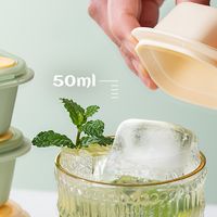 Simple Style Solid Color Plastic Ice Tray 3 Pieces main image 5