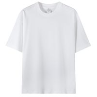 Men's Solid Color Simple Style Round Neck Half Sleeve Loose Men's T-shirt main image 6