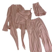 Home Outdoor Women's Sexy Solid Color Polyester Pants Sets Pajama Sets main image 2