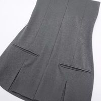 Women's Regular Dress Streetwear Shirt Collar Short Sleeve Solid Color Knee-Length Holiday Daily main image 4