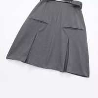Women's Regular Dress Streetwear Shirt Collar Short Sleeve Solid Color Knee-Length Holiday Daily main image 2