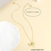 304 Stainless Steel 18K Gold Plated Basic Modern Style Classic Style Plating Inlay Dragonfly Zircon Pendant Necklace main image 2