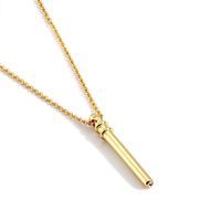 Copper 18K Gold Plated Simple Style Classic Style Plating Inlay Solid Color Zircon Pendant Necklace main image 4
