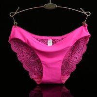 Solid Color Seamless Breathable Low Waist Briefs Panties main image 3
