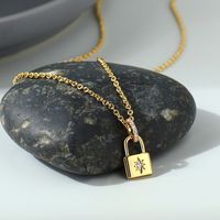 Copper 18K Gold Plated Simple Style Classic Style Plating Inlay Solid Color Zircon Pendant Necklace sku image 3