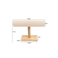 Simple Style Solid Color Solid Wood Patchwork Jewelry Rack sku image 6