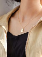 Copper 18K Gold Plated Casual Simple Style Inlay Star Moon Eye Zircon Pendant Necklace main image 4