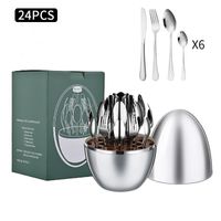 Fashion Solid Color Stainless Steel Tableware 1 Set sku image 1