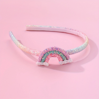 Women's Girl'S Elegant Princess Glam Rainbow Plastic Layered Three-dimensional Hair Band main image 3