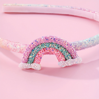 Frau Mädchen Elegant Prinzessin Glam Regenbogen Kunststoff Geschichtet Dreidimensional Haarband sku image 1