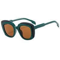 Elegant Einfacher Stil Farbblock Pc Quadrat Vollbild Sonnenbrille Der Frauen main image 2