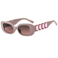 Elegant Simple Style Solid Color Pc Square Diamond Full Frame Women's Sunglasses main image 4