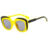 Elegant Einfacher Stil Farbblock Pc Quadrat Vollbild Sonnenbrille Der Frauen sku image 2