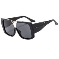 Elegant Simple Style Color Block Leopard Pc Toad Glasses Full Frame Women's Sunglasses main image 5