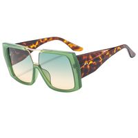 Elegant Simple Style Color Block Leopard Pc Toad Glasses Full Frame Women's Sunglasses sku image 5