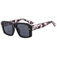 Elegant Simple Style Leopard Pc Square Full Frame Women's Sunglasses sku image 2