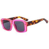 Elegant Simple Style Leopard Pc Square Full Frame Women's Sunglasses sku image 3