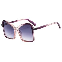Elegant Simple Style Gradient Color Ac Butterfly Frame Full Frame Women's Sunglasses sku image 5
