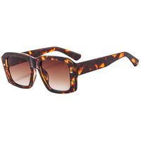 Elegant Simple Style Leopard Pc Square Full Frame Women's Sunglasses sku image 6