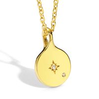 Cobre Chapados en oro de 18k Casual Estilo Simple Embutido Geométrico Circón Collar Colgante Collar main image 10