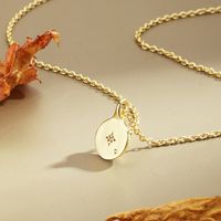 Cobre Chapados en oro de 18k Casual Estilo Simple Embutido Geométrico Circón Collar Colgante Collar main image 4