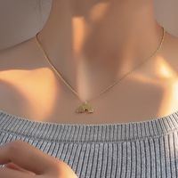 Cobre Chapados en oro de 18k Casual Estilo Simple Embutido Geométrico Circón Collar Colgante Collar main image 5