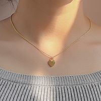 Cobre Chapados en oro de 18k Casual Estilo Simple Embutido Geométrico Circón Collar Colgante Collar main image 8
