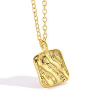 Cobre Chapados en oro de 18k Casual Estilo Simple Embutido Geométrico Circón Collar Colgante Collar main image 9