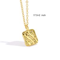 Cobre Chapados en oro de 18k Casual Estilo Simple Embutido Geométrico Circón Collar Colgante Collar main image 3