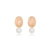 1 Pair Casual Simple Style Geometric Pearl Zinc Alloy Drop Earrings sku image 1