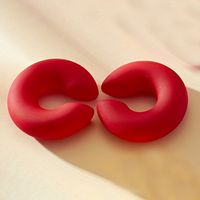 1 Pair Cute Sweet Simple Style Semicircle Solid Color Arylic Ear Cuffs main image 7
