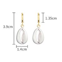 1 Pair Beach Sweet Simple Style Shell Alloy Drop Earrings main image 2