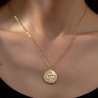 Elegant Simple Style Artistic Solid Color Iron Zinc Alloy Plating Gold Plated Women's Pendant Necklace main image 2