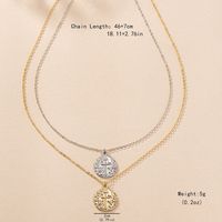 Elegant Simple Style Artistic Solid Color Iron Zinc Alloy Plating Gold Plated Women's Pendant Necklace main image 6