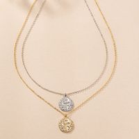 Elegant Simple Style Artistic Solid Color Iron Zinc Alloy Plating Gold Plated Women's Pendant Necklace main image 5