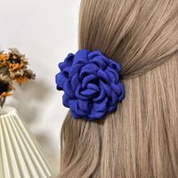 Sweet Flower Cloth Patchwork Hair Claws sku image 3