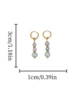 1 Paar Elegant Klassischer Stil Geometrisch Perlen Süßwasserperle Kupfer Tropfenohrringe main image 2