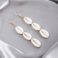 1 Pair Casual Hawaiian Vacation Shell Alloy Shell Drop Earrings main image 5