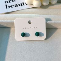 1 Pair Casual Simple Style Round Alloy Ear Studs main image 4