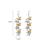 1 Pair Elegant Sweet Shiny Flower Copper Drop Earrings main image 2