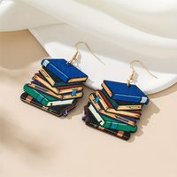 1 Pair IG Style Korean Style Book Wood Drop Earrings main image 6