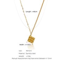 304 Stainless Steel 18K Gold Plated Casual Sweet Plating Chocolate Pendant Necklace main image 3