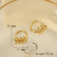 1 Pair Casual Simple Style Irregular Round Plating Copper 18K Gold Plated Earrings sku image 2