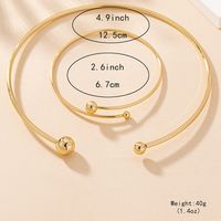 Elegant Simple Style Solid Color Iron Wholesale Bracelets Necklace main image 6