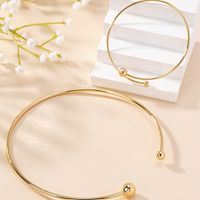 Elegant Simple Style Solid Color Iron Wholesale Bracelets Necklace main image 4