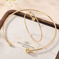 Elegant Simple Style Solid Color Iron Wholesale Bracelets Necklace main image 5