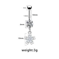 Casual Vacation Bow Knot 316 Stainless Steel  Alloy Plating Inlay Resin Rhinestones Pearl White Gold Plated Gold Plated Women's Belly Ring main image 10