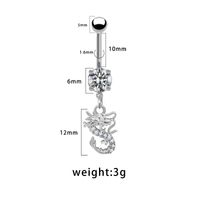 Casual Vacation Bow Knot 316 Stainless Steel  Alloy Plating Inlay Resin Rhinestones Pearl White Gold Plated Gold Plated Women's Belly Ring sku image 4